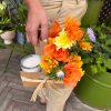 Candle & Flower Duo
