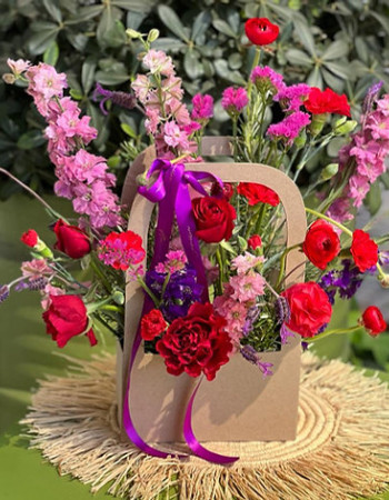  Composition de Fleurs Fraîches en Sac