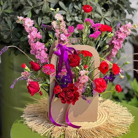 Fresh Flowers Bag Composition