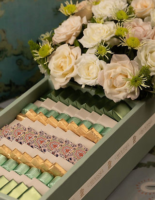 Serviteur Fiançaille - Chocolat & Fleurs