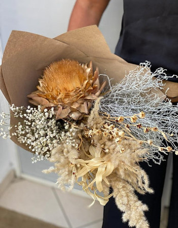 Bouquet à la Main de Fleurs Séchées S