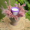 Dried Flower Candle