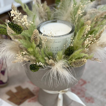 Dried Flower Candle Dried Flower Candle