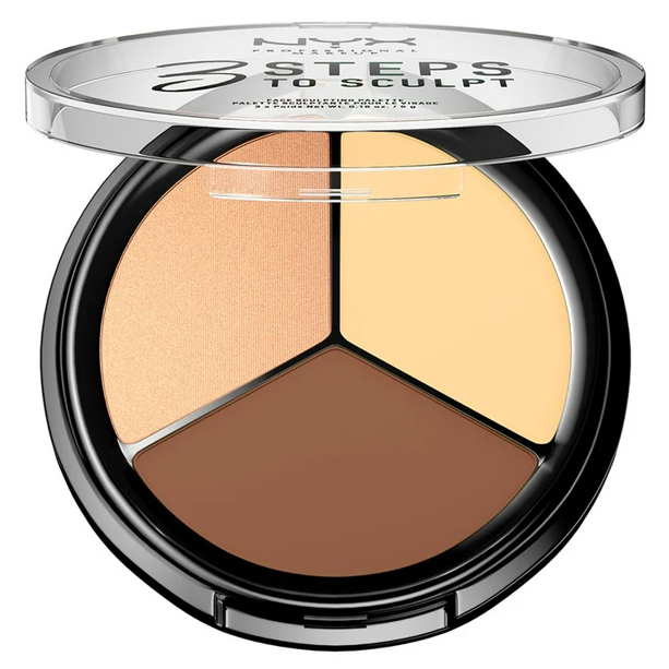 NYX 3 STEPS TO SCULPT PALETTE SCULPTANTE POUR LE VISAGE EN 3 ETAPES 5G