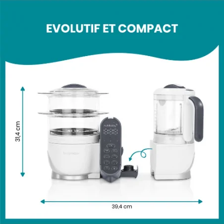 Babymoov Nutribaby (+) Robot Cuiseur Multifonctions Blanc Babymoov Nutribaby (+) Robot Cuiseur Multifonctions Blanc