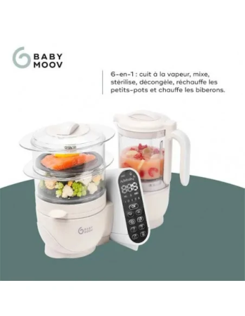 Babymoov Nutribaby (+) Robot Cuiseur Multifonctions Mineral Beige Babymoov Nutribaby (+) Robot Cuiseur Multifonctions Mineral Beige