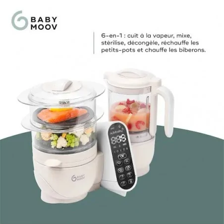 Babymoov Nutribaby (+) Robot Cuiseur Multifonctions Mineral Beige Babymoov Nutribaby (+) Robot Cuiseur Multifonctions Mineral Beige