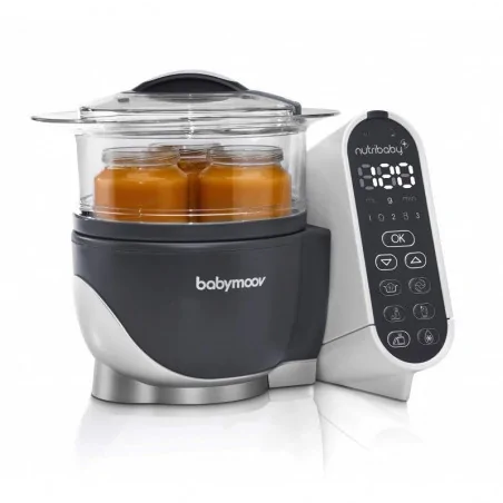 Robot Cuiseur À Vapeur Nutribaby (+) pour Bébé Gris Babymoov