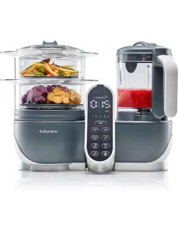 Robot Cuiseur À Vapeur Nutribaby (+) pour Bébé Gris Babymoov