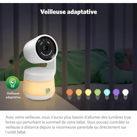 Babyphone Vidéo avec Wifi LCD HD 5" 720p Panoramique Inclinaison à 360° avec caméra Zoom 8X