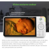 Babyphone Vidéo avec Wifi LCD HD 5" 720p Panoramique Inclinaison à 360° avec caméra Zoom 8X