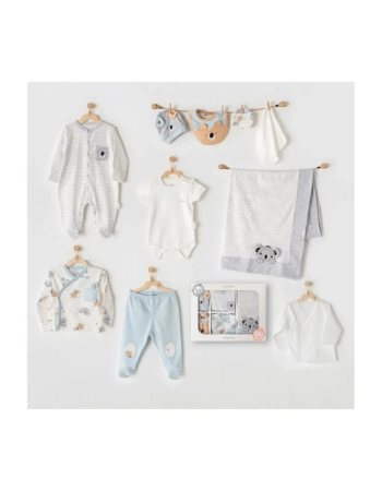 Coffret naissance 100% coton 10 pièces pour nouveau-né - Panda