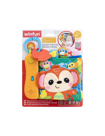 Winfun Livre Sensoriel des Animaux de la Jungle 3m+