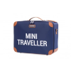 Childhome Valise Enfant Mini Traveller Navy Blanc
