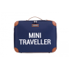 Childhome Valise Enfant Mini Traveller Navy Blanc