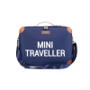 Childhome Valise Enfant Mini Traveller Navy Blanc