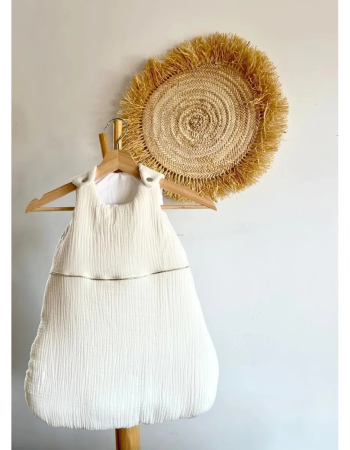 Mini Babounj Gigoteuse "Double Gaze" 100% Coton TOG 2,5 Rembourrage en ouatine 0-6 mois - Beige