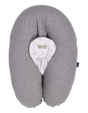 Candide Coussin Multirelax 3en1 - Gris Chiné Lapin