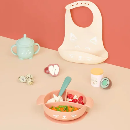 Babymoov Kit Repas Bébé LEARN'ISY Fox 15-24 mois (bol silicone + cuillère + bavoir + tasse) Babymoov Kit Repas Bébé LEARN'ISY Fox 15-24 mois (bol silicone + cuillère + bavoir + tasse)