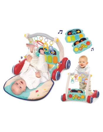 Ludi Tapis Piano & Chariot de Marche 3en1 0m+