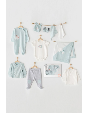 Coffret naissance 100% coton 10 pièces Snow