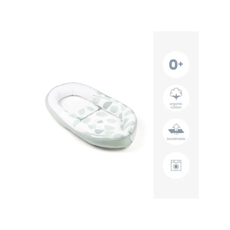 Doomoo Cocoon Doomoo Cocoon Réducteur De Lit Leaves Aqua Green.