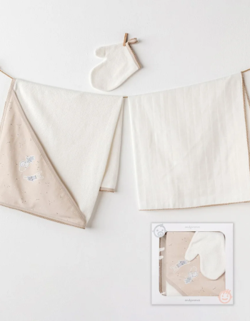 Sortie de bain 100% coton - Beige