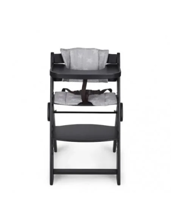 MS Innovaciones Chaise haute évolutive en bois de 6 à 10 ans - Noir