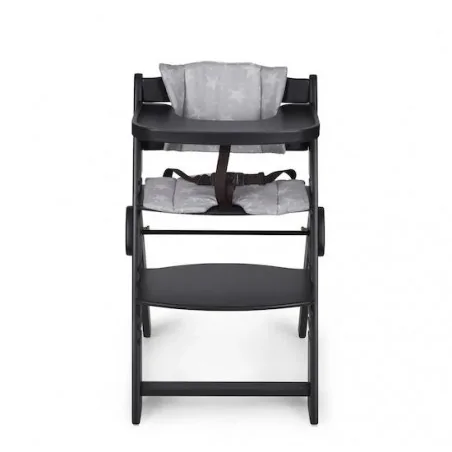 MS Innovaciones Chaise haute évolutive en bois de 6 à 10 ans - Noir