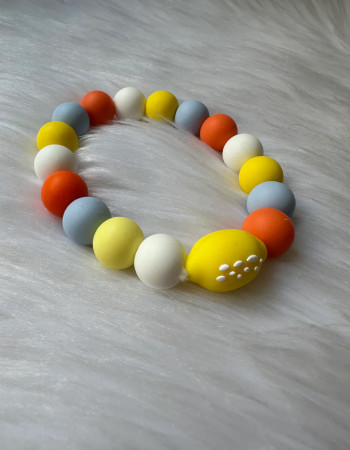 Anneau de dentition - Citron -Gris