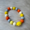 Anneau de dentition - Citron -Gris Anneau de dentition - Citron -Gris
