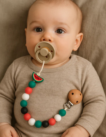 Attache sucette - Pastèque