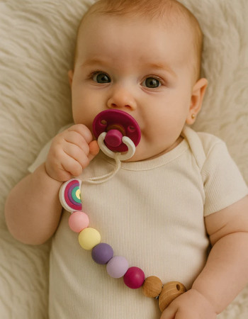 Attache sucette - Rainbow MC