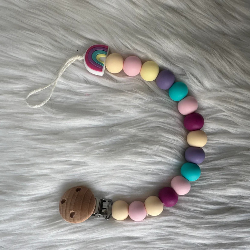 Attache sucette - Rainbow MC