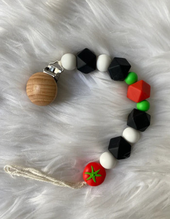 Attache sucette - Tomate