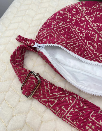 Banane - Pointe de croix - Fushia