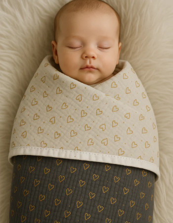 Couverture d'Été - Nuit Dorée Patchwork 