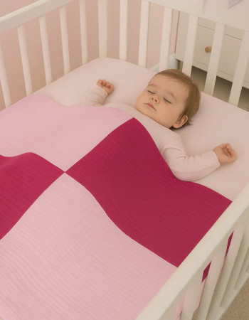 Couverture d'Été - Patchwork - Violet 