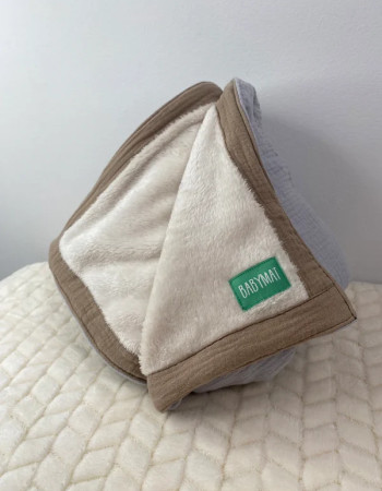 Couverture d'Hiver - Bleu x Beige 