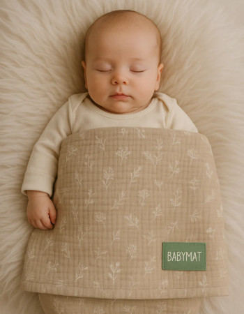 Couverture Mi-Saison - fleur de coton 