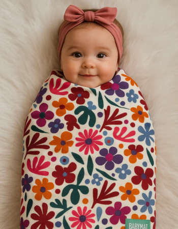 Couverture Mi-Saison - Jardin Fleuri - 100x80cm