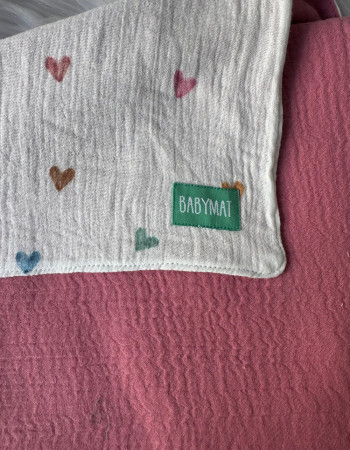 Couverture Mi-Saison -Coeur Coeur - 100x80cm