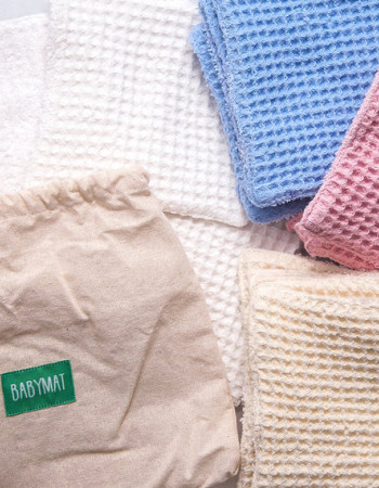 Lingettes - Nid d'abeille - Rose 