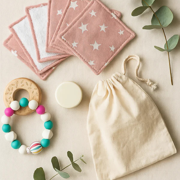 Lingettes - Petit Coton - Étoile Rose 