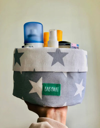 Paniers - Gris Étoiles Blanches