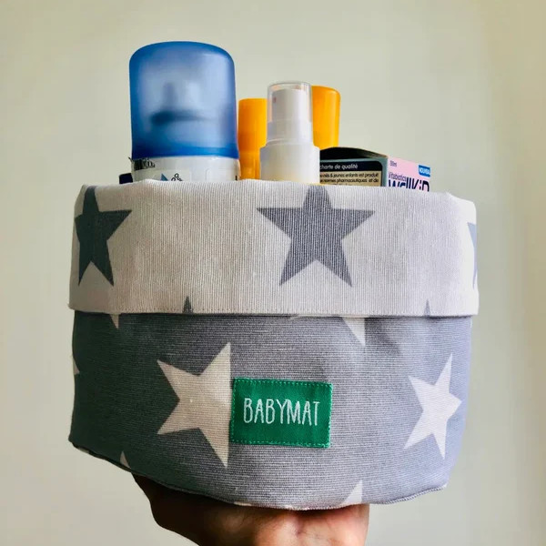 Paniers - Gris Étoiles Blanches