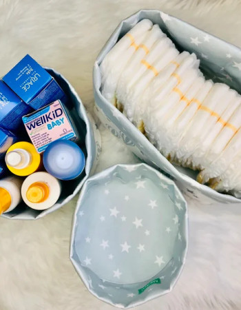 Paniers - Montgolfière Bleue