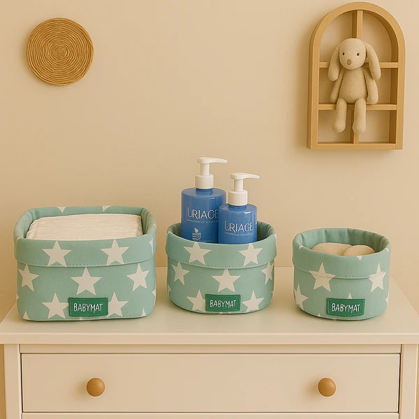 Paniers - Vert Étoiles Blanches