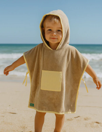 Poncho de plage - Jaune