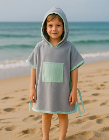 Poncho de plage - Vert Eau